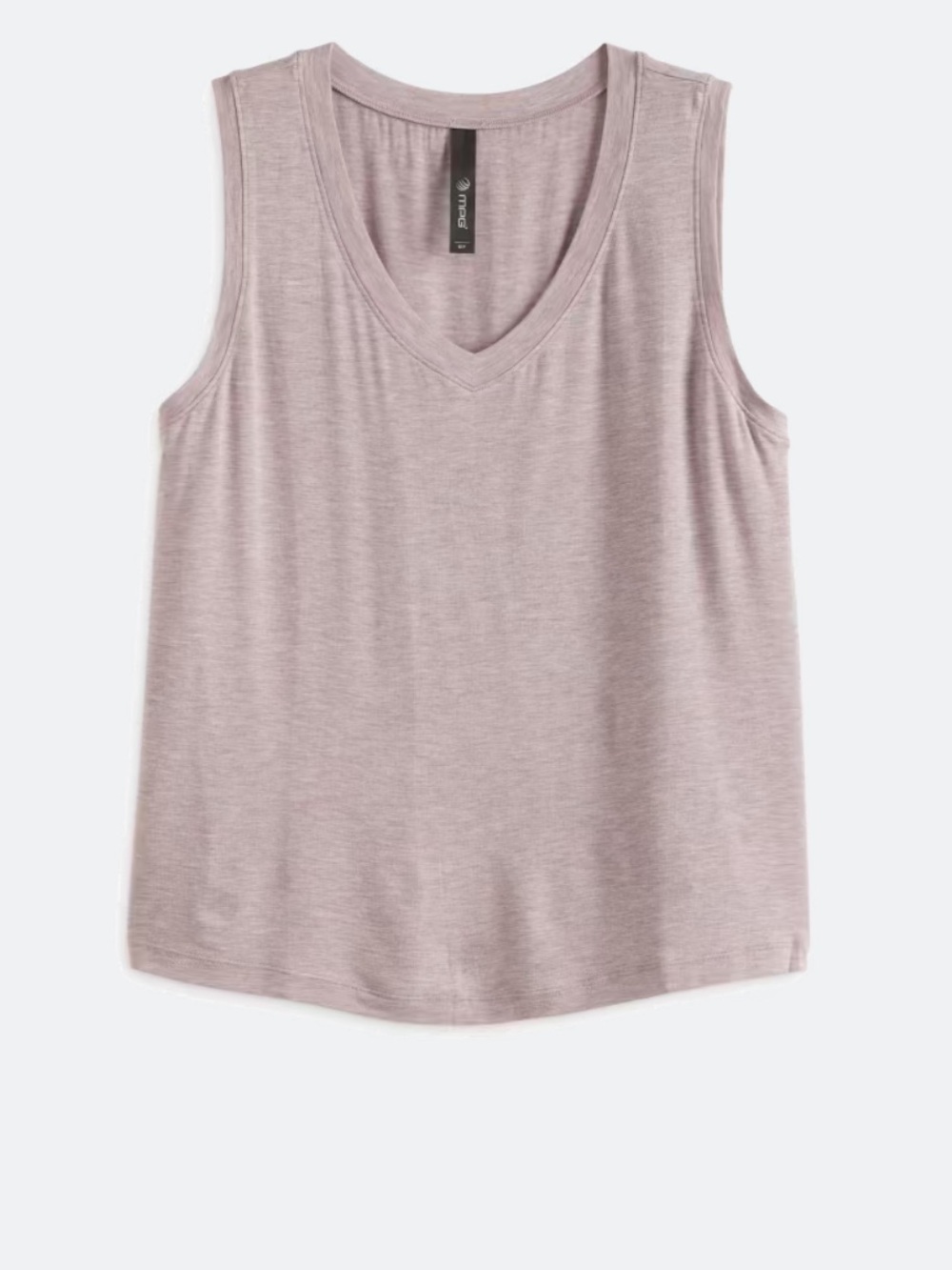 MPG Sleeveless V-Neck Tank in Dusty Mauve